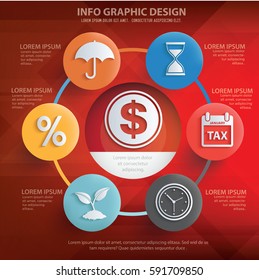 Business info graphics design,clean vector