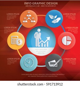 Business info graphics design,clean vector