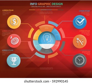 Business info graphics design,clean vector