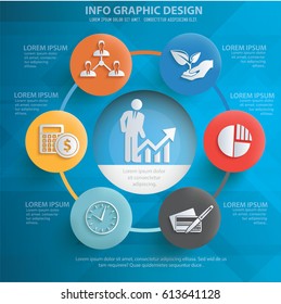 Business info graphics design,clean vector