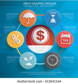 Business info graphics design,clean vector