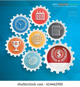 Business info graphics design,clean vector