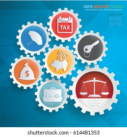 Business info graphics design,clean vector