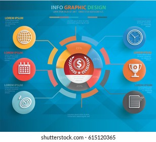 Business info graphics design,clean vector