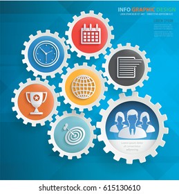 Business info graphics design,clean vector