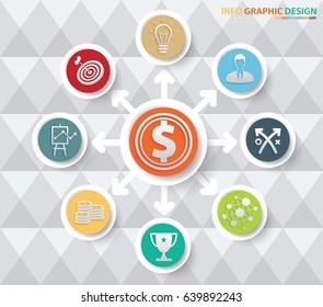 Business info graphics design,clean vector