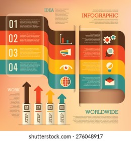 Business info graphics. Vector illustration.