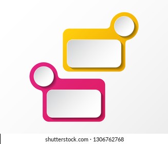 Business infograph with empty boxes. Vector.