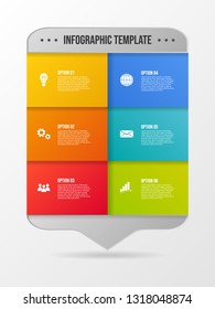 Business infograph with icons - chart template. Vector