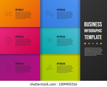 Business infograph with icons - concept of template. Vector