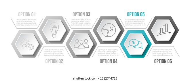 Business infograph with icons. Vector