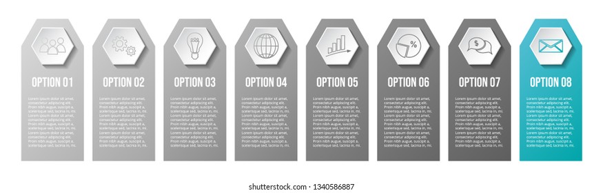 Business infograph with icons. Vector
