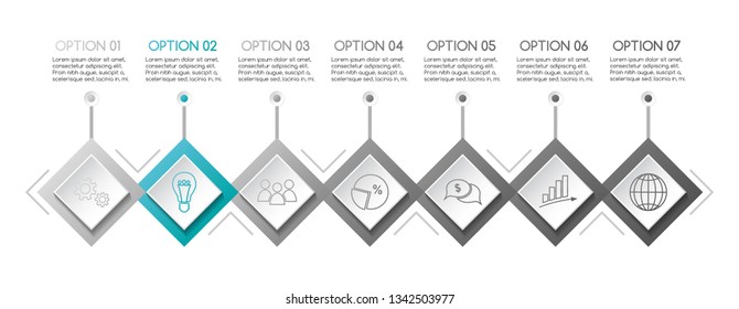 Business infograph with icons. Vector