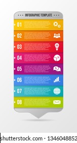 Business infograph with icons. Vector