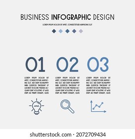 Business infograph with icons. Vector