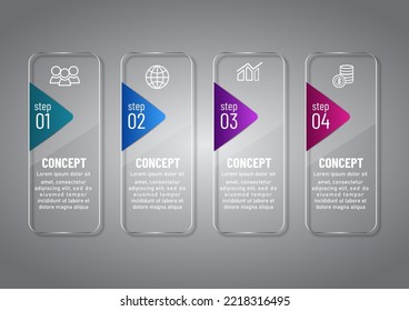 Geschäftsdaten 3 d, 
Triangle style, Glass Design, kann für Workflow-Layout, Diagramm, Jahresbericht, Web-Design verwendet werden.Kreative Banner, Label Vektor, Business Plan.