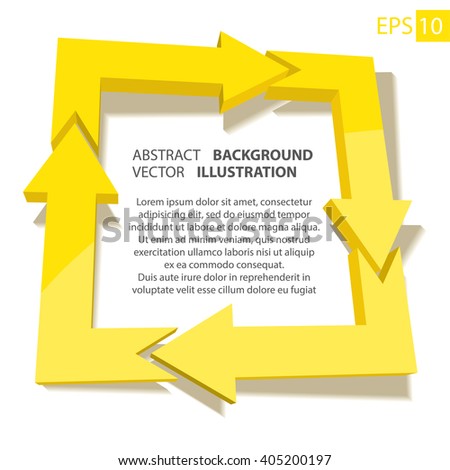 Business infographic 3D. Abstract background. Vector Illustration