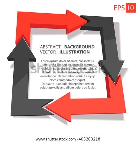 Business infographic 3D. Abstract background. Vector Illustration