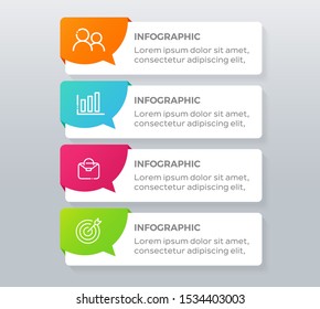 Business Infographic. Abstract elements of graph, diagram with steps, options, parts or processes.