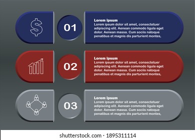 business infographic banner vector template