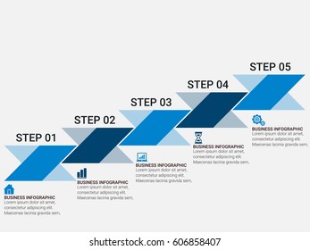 Business Infographic Banners Modern Design Template