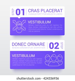Business Infographic Banners, Vector EPS 10 Illustration