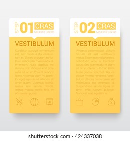 Business Infographic Banners, Vector EPS 10 Illustration