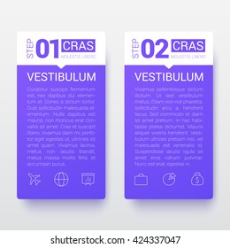 Business Infographic Banners, Vector EPS 10 Illustration