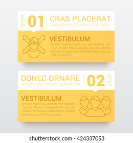 Business Infographic Banners, Vector EPS 10 Illustration