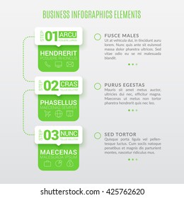 Business Infographic Banners, Vector EPS 10