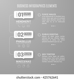 Business Infographic Banners, Vector EPS 10