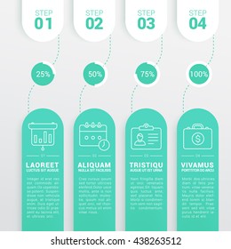 Business Infographic Banners, Vector EPS 10 Illustration