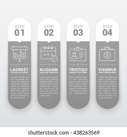 Business Infographic Banners, Vector EPS 10 Illustration
