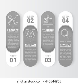 Business Infographic Banners, Vector EPS 10 Illustration