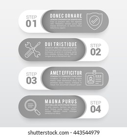 Business Infographic Banners, Vector EPS 10 Illustration