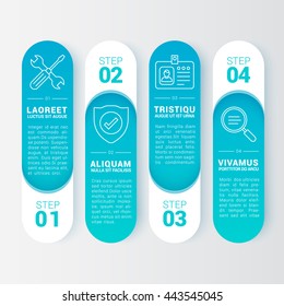 Business Infographic Banners, Vector EPS 10 Illustration