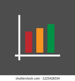 Business Infographic, bar chart icon