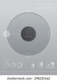 Business Infographic circle style Vector illustration. Data synchronization icon - can be used for workflow layout, banner, diagram, number options, step up options, web design