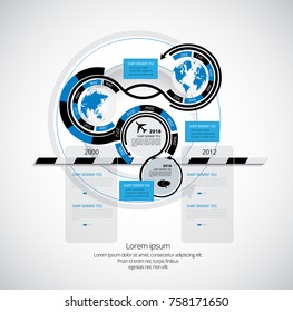 Concepto de infografía empresarial