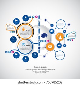 Concepto de infografía empresarial