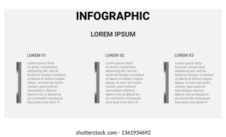 Business infographic concept with 3 title or option.Vector illustration.Vector. 