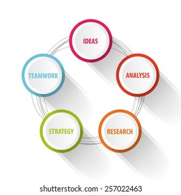 Business Infographic concept. Success. Vector