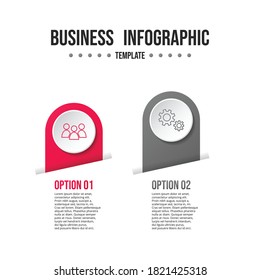 Business infographic concept. Timeline with business icons. Vector