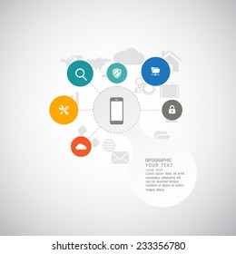 Business infographic concopt