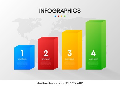Business infographic, data visualization. Square frame. Simple infographic design template. Vector illustration.