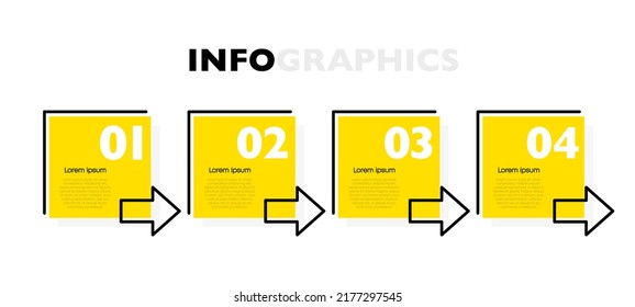 Business infographic, data visualization. Square frame. Simple infographic design template. Vector illustration.