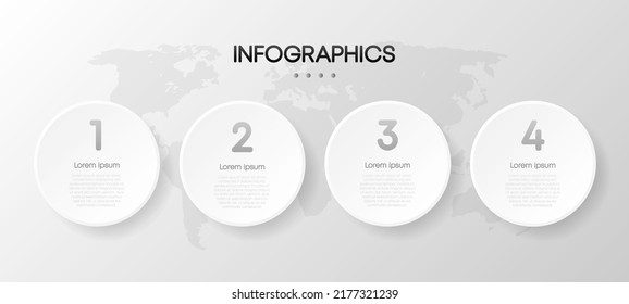 Business infographic, data visualization. Square frame. Simple infographic design template. Vector illustration.