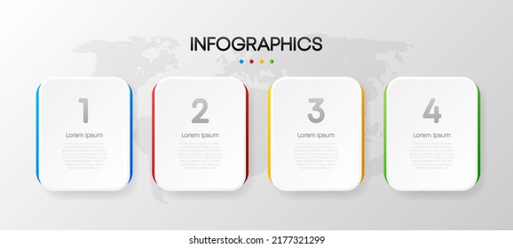 Business infographic, data visualization. Square frame. Simple infographic design template. Vector illustration.