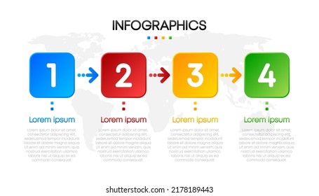 Business infographic, data visualization. Square frame. Simple infographic design template. Vector illustration.