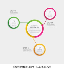 Business infographic. Business data visualization. Vector infographics timeline design template. Diagram with steps, processes or options.can use for workflow layout, web design, diagram,annual report